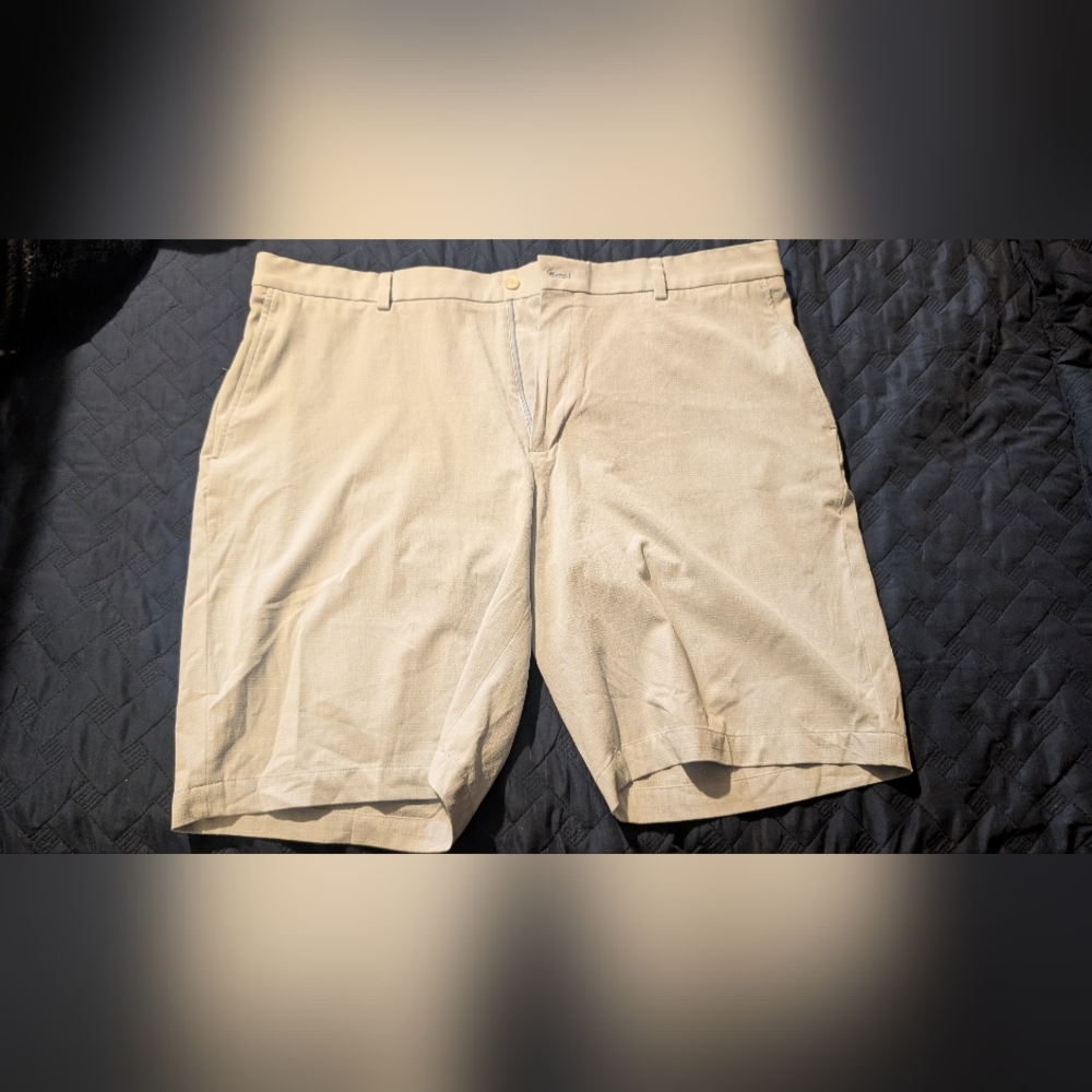 Men's Light Blue Linen Feel Walter Hagen Shorts